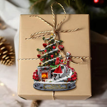 Load image into Gallery viewer, Together This Christmas and Forever - Personalized Forever Spooky Couple Ornament Ornament PopCulturePrints
