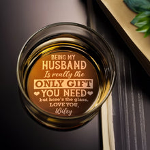 Load image into Gallery viewer, Personalized Whiskey Glass for Couples - A Unique Gift for Him Whiskey Glass PopCulturePrints

