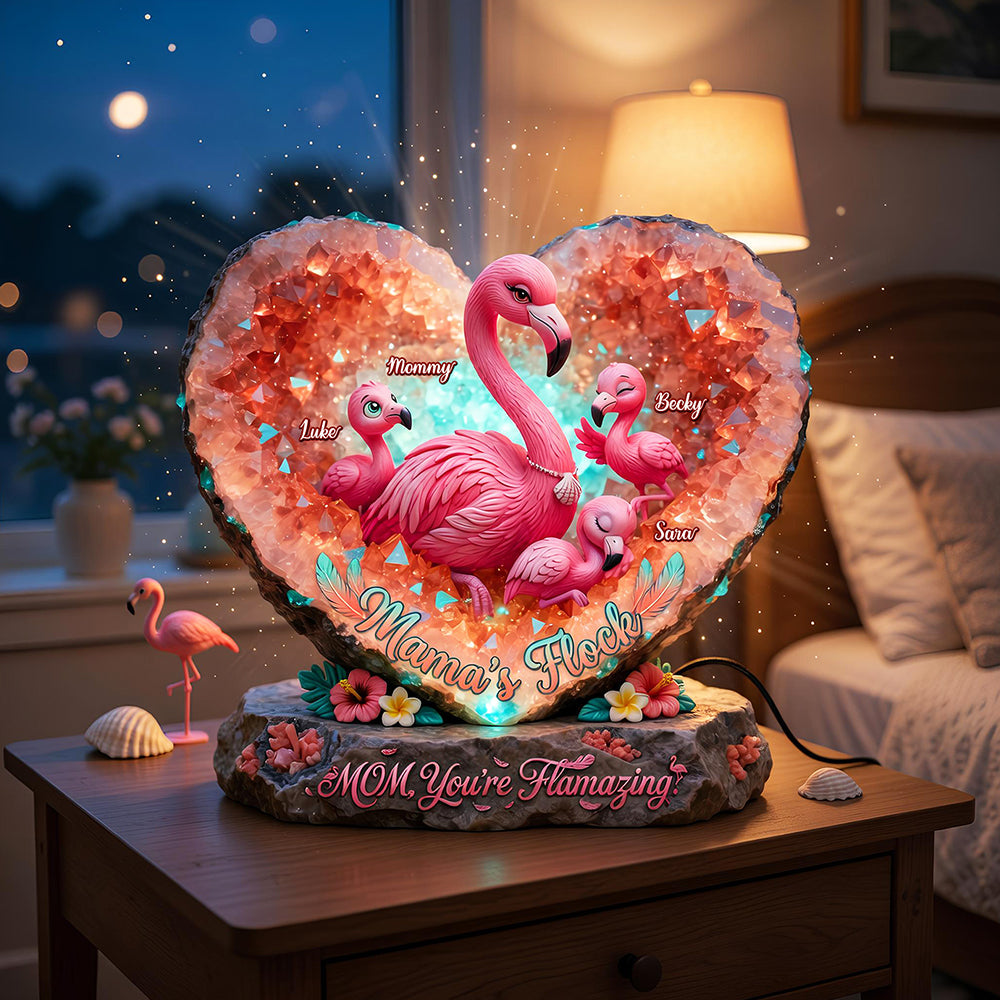 “Mom, You're Flamazing!” - Personalized Flamingo Light Box for Mothers Light Box PopCulturePrints