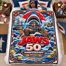 Load image into Gallery viewer, "Dive into Adventure!" - The Leviathan Of The Deep Blanket - Personalized Gift for Ocean Lovers
