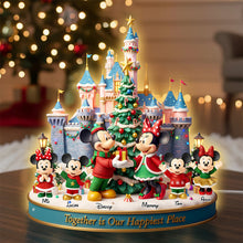 Load image into Gallery viewer, Together is Our Happiest Place - Happy Castle Light Box Personalized Gift for Families Light Box PopCulturePrints
