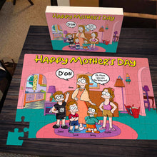 Load image into Gallery viewer, Happy Mother&#39;s Day Jigsaw Puzzle - Personalized Gift for Mom and Grandma Jigsaw Puzzles PopCulturePrints
