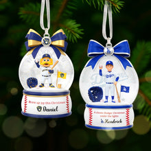 Load image into Gallery viewer, Brew Up Joy This Christmas - Personalized Baseball Lover&#39;s Ornament Ornament PopCulturePrints
