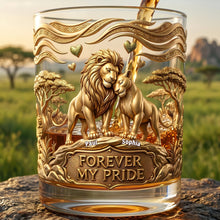 Load image into Gallery viewer, Forever My Pride - Personalized Couple Round Glass
