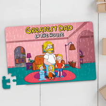 Load image into Gallery viewer, Greatest Dad Jigsaw Puzzle - Personalized Gift for Dad Jigsaw Puzzles PopCulturePrints
