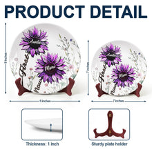 Load image into Gallery viewer, First Mom Now Grandma - Personalized Ceramic Plate Ceramic Plate PopCulturePrints
