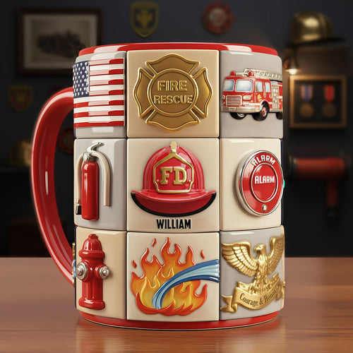 Firefighter Coffee Accent Mug - Personalized Gifts For Firefighter Coffee Mug 03TOTI311025 Coffee Mug PopCulturePrints