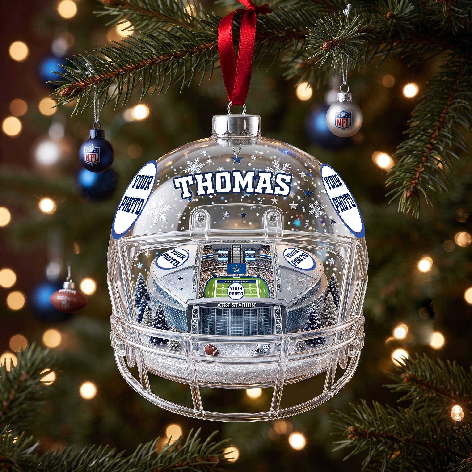 Stadium Acrylic Ornament - Personalized Christmas Gifts For Sport Lovers 01nalu160926 Ornament PopCulturePrints