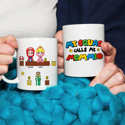 Personalized Gamer Mom Mug - My Squad Calls Me Coffee Mug PopCulturePrints