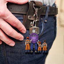 Load image into Gallery viewer, &quot;Show Your Love: The Power Dad Acrylic Keychain - Personalized Gift for Fathers and Grandfathers&quot; Keychains PopCulturePrints
