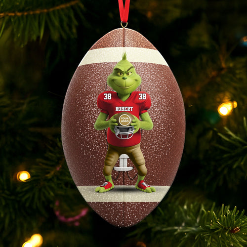 “Bring Joy to Every Game!” - Green Monster Ornament, Personalized Gift for Sports Lovers Ornament PopCulturePrints