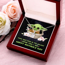 Load image into Gallery viewer, Galaxy&#39;s Best Mom Necklace - Mother&#39;s Day Gift Jewelry PopCulturePrints
