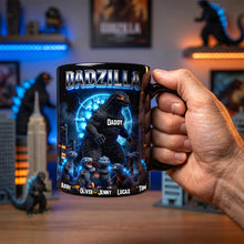 Load image into Gallery viewer, “Dadzilla: The Ultimate Father of Monsters” - Personalized Magic Coffee Mug for Dad Coffee Mug PopCulturePrints
