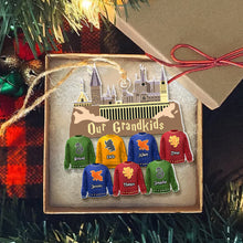 Load image into Gallery viewer, Custom Family Christmas Ornament - Magic Castle Theme
