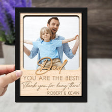 Load image into Gallery viewer, Papa, You Are The Best! - Personalized 2-Layered Wooden Plaque With Stand - Gift for Dad, Grandpa, and Loved Ones Wooden Plaque PopCulturePrints
