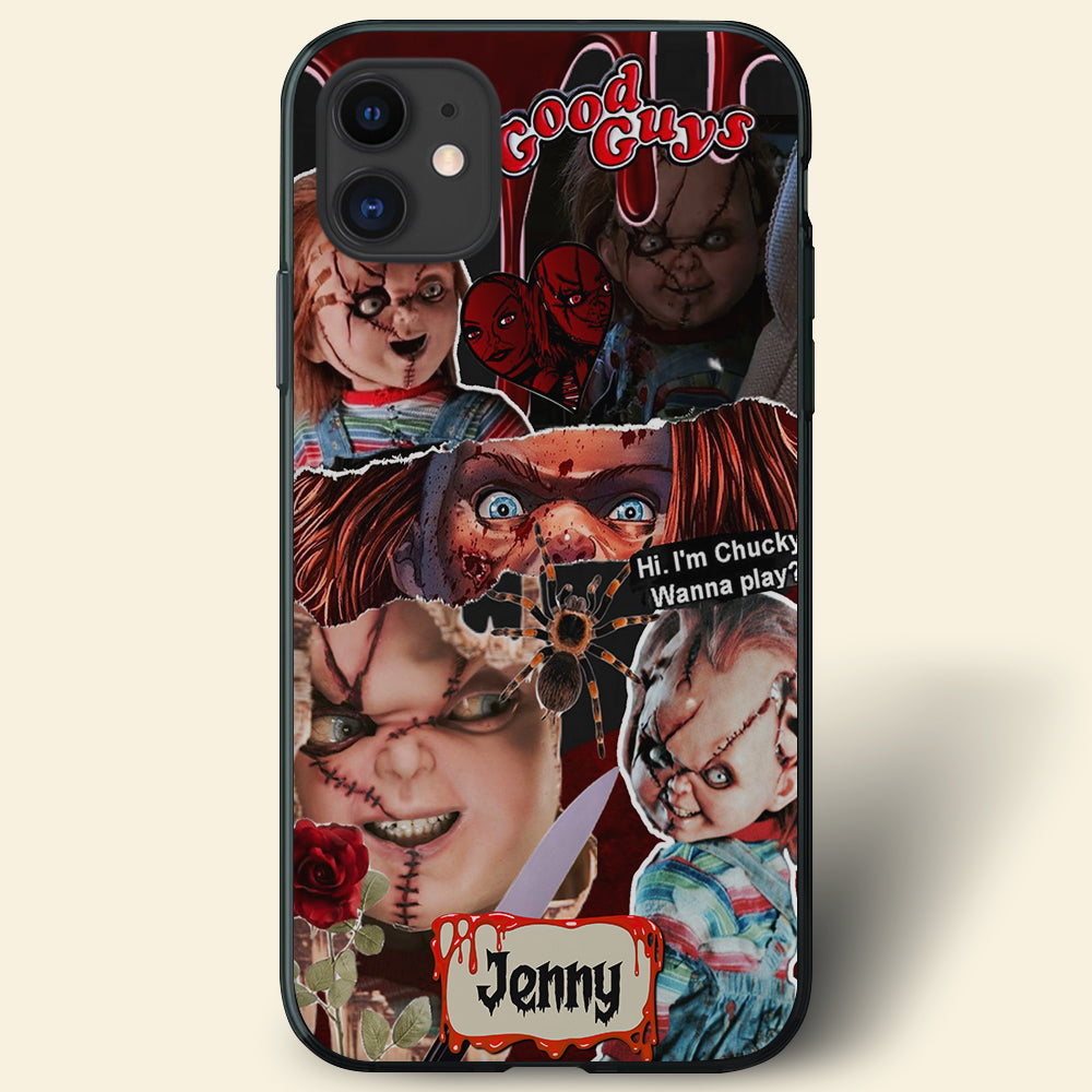 Personalized Horror Fan Phone Case - Chucky Halloween Design