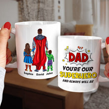 Load image into Gallery viewer, Superhero Dad Personalized Mug - Gift for Father Coffee Mug PopCulturePrints
