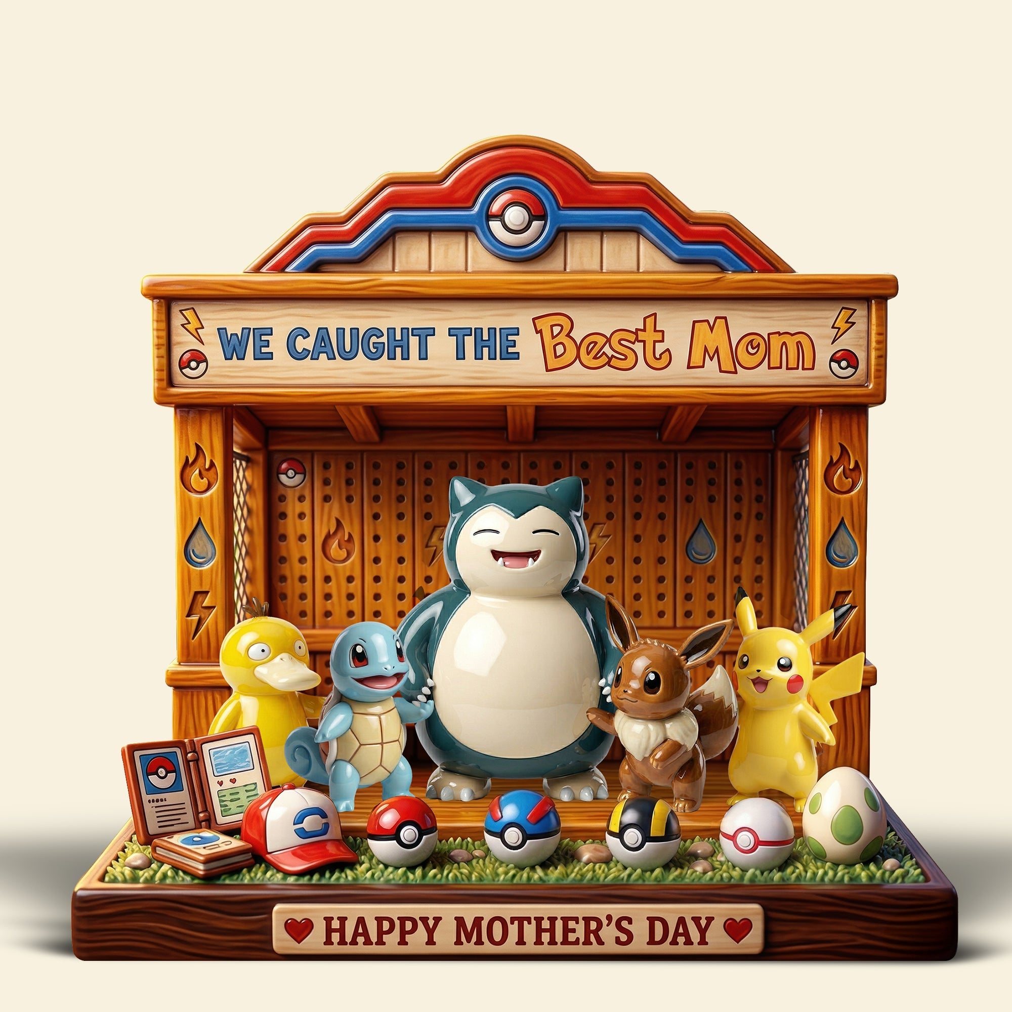 We Caught The Best Mom - Personalized Magic Mom Acrylic Plaque Shaped Plaques PopCulturePrints