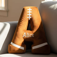Load image into Gallery viewer, Unique Personalized Alphabet Pillow - Perfect Custom Gift for Kids, Friends, and Sports Lovers Pillow PopCulturePrints
