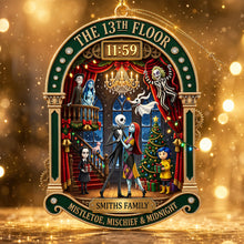 Load image into Gallery viewer, "Celebrate the Season with Your Family - Personalized Spooky Christmas Ornament"
