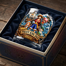 Load image into Gallery viewer, "Adventure Awaits: Customizable Pirate King Dad Glass - Perfect Gift for Dads, Grandpas &amp; Adventure Lovers"
