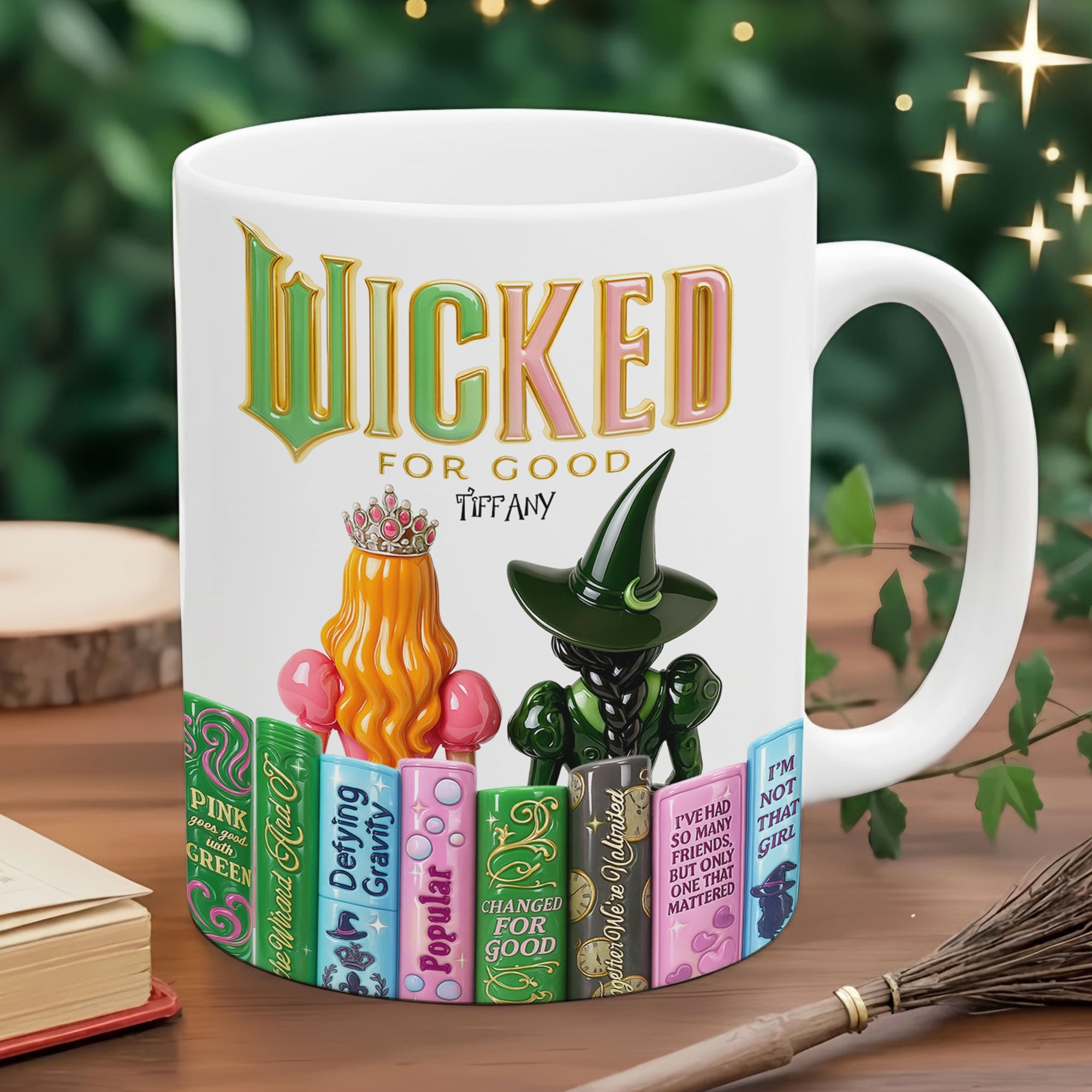 "Wicked for Good" - Magical Bestie Coffee Mug - Personalized Gift for Fans Coffee Mug PopCulturePrints