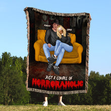 Load image into Gallery viewer, Personalized Horror Couple Blanket - Unique Halloween and Valentine&#39;s Day Gifts Blanket PopCulturePrints
