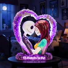 Load image into Gallery viewer, Romantic Skeleton Couple Light Box - Personalized Gift for Couples Light Box PopCulturePrints
