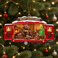 Load image into Gallery viewer, Celebrate Family Adventures with Our Personalized Cozy Camping Bigfoot Ornament - Perfect Holiday Gift for Bigfoot Enthusiasts
