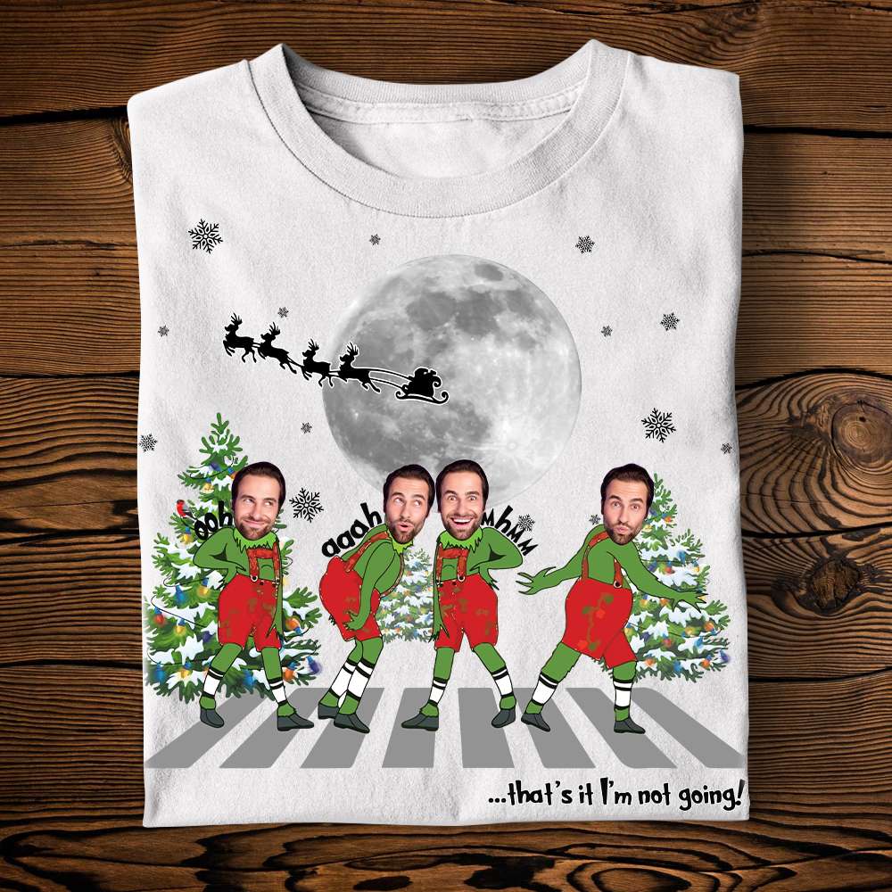 Personalized Green Christmas Sweatshirt for Friends