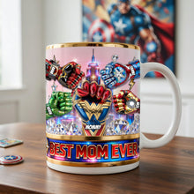 Load image into Gallery viewer, Best Mom Ever - Super Fist Bump Personalized Coffee Mug | Custom Gifts for Mom, Grandma &amp; More Coffee Mug PopCulturePrints
