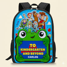 Load image into Gallery viewer, “Adventure Awaits!” - Personalized Kids Backpack - Perfect Gift for Students, Back to School Backpack PopCulturePrints

