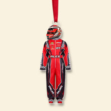 Load image into Gallery viewer, Personalized Racing Lover Christmas Ornament - Custom Racing Suit Ornament PopCulturePrints
