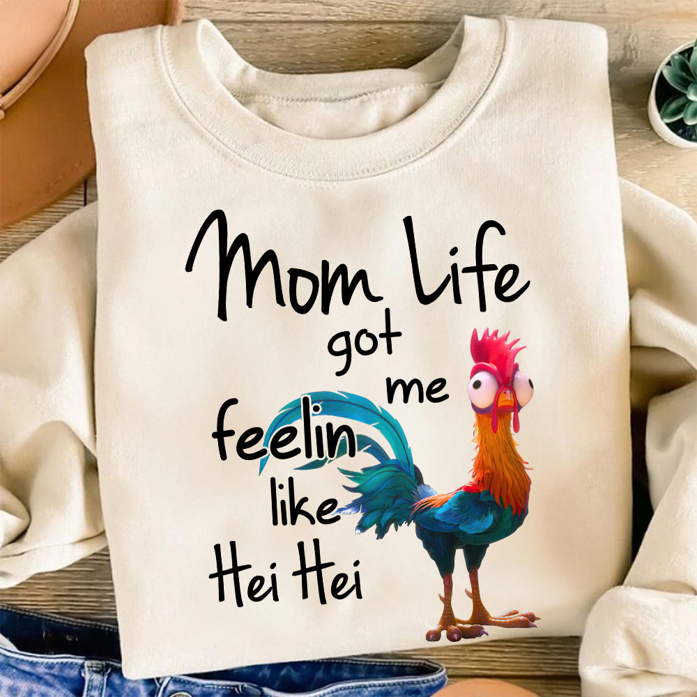 Mom Life Funny Hei Hei T-Shirt - Personalized Gift