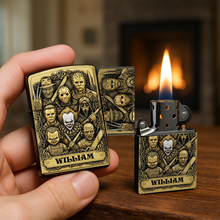 Load image into Gallery viewer, “Ignite the Fear!” – Terrifying Faces Movie Lighter – Personalized Gift for Horror Fans Lighter PopCulturePrints
