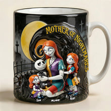 Load image into Gallery viewer, “Celebrate the Spooky Side of Motherhood” - Spooky Mom Coffee Mug, Personalized Gift for Mom and Grandma on Mother's Day Coffee Mug PopCulturePrints
