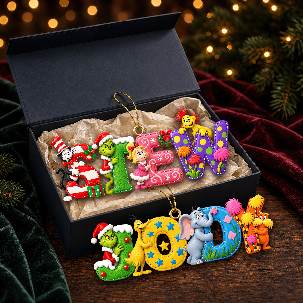Christmas Alphabet Ornament - Personalized Gifts For Christmas 03padt081026 Ornament PopCulturePrints