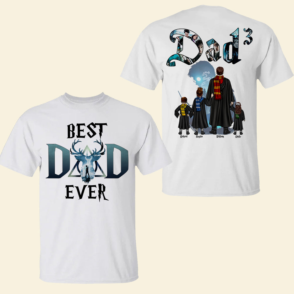 Personalized Best Dad Ever T-Shirt – Harry Potter Themed