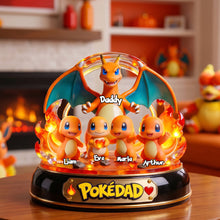 Load image into Gallery viewer, "Celebrate Your Inner Poké Dad!" - Personalized Pocket Squad Leader Acrylic Plaque - Custom Gift for Dads, Grandpas &amp; More Shaped Plaques PopCulturePrints
