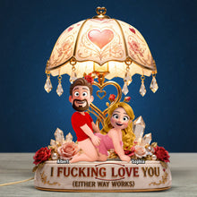 Load image into Gallery viewer, I F*CKING LOVE YOU: Funny Couple Acrylic Light Box - Personalized Gift for Couples Light Box PopCulturePrints
