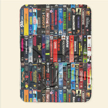 Load image into Gallery viewer, Horror Movie VHS Blanket - Perfect Gift for Horror Fans Blanket PopCulturePrints

