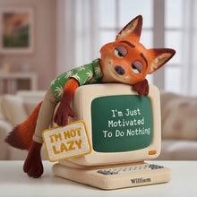 Load image into Gallery viewer, I'm Just Motivated To Do Nothing - Lazy-Day Sloth Pillow - Personalized Gift for Coworkers Pillow PopCulturePrints
