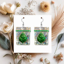 Load image into Gallery viewer, “Stay High with Love” – Smoking Lovers Funny Personalized Earrings - Custom Gift for Friends, Couples, and Cannabis Enthusiasts Earrings PopCulturePrints
