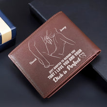 Load image into Gallery viewer, Personalized Couple PU Leather Wallet - I Love You Gift Leather Wallet PopCulturePrints
