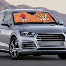 Load image into Gallery viewer, Personalized Anime Lover Windshield Sunshade - One Piece Adventure Doormat PopCulturePrints
