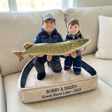 Load image into Gallery viewer, Fishing Memories Pillow - Custom Personalized Gifts for Fishing Lovers Pillow PopCulturePrints
