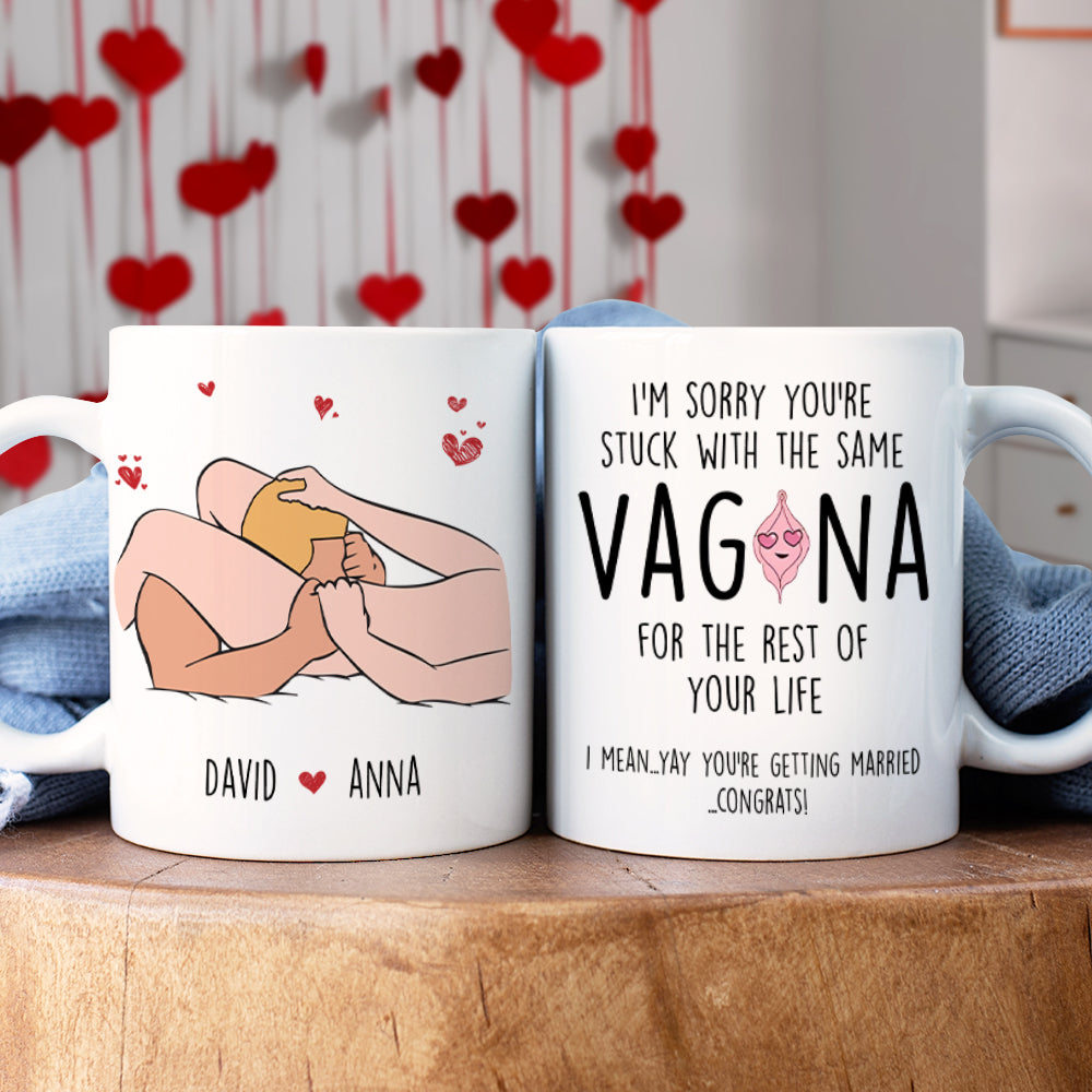 Personalized Couple Coffee Mug - You're Getting Married, Congrats! Coffee Mug PopCulturePrints