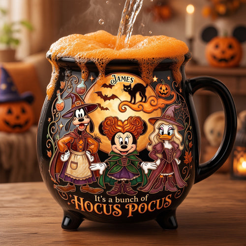 Macabre Spell Sisters Ceramic Cauldron Mug - Personalized Gifts 02palu180826 Cauldron Mug PopCulturePrints