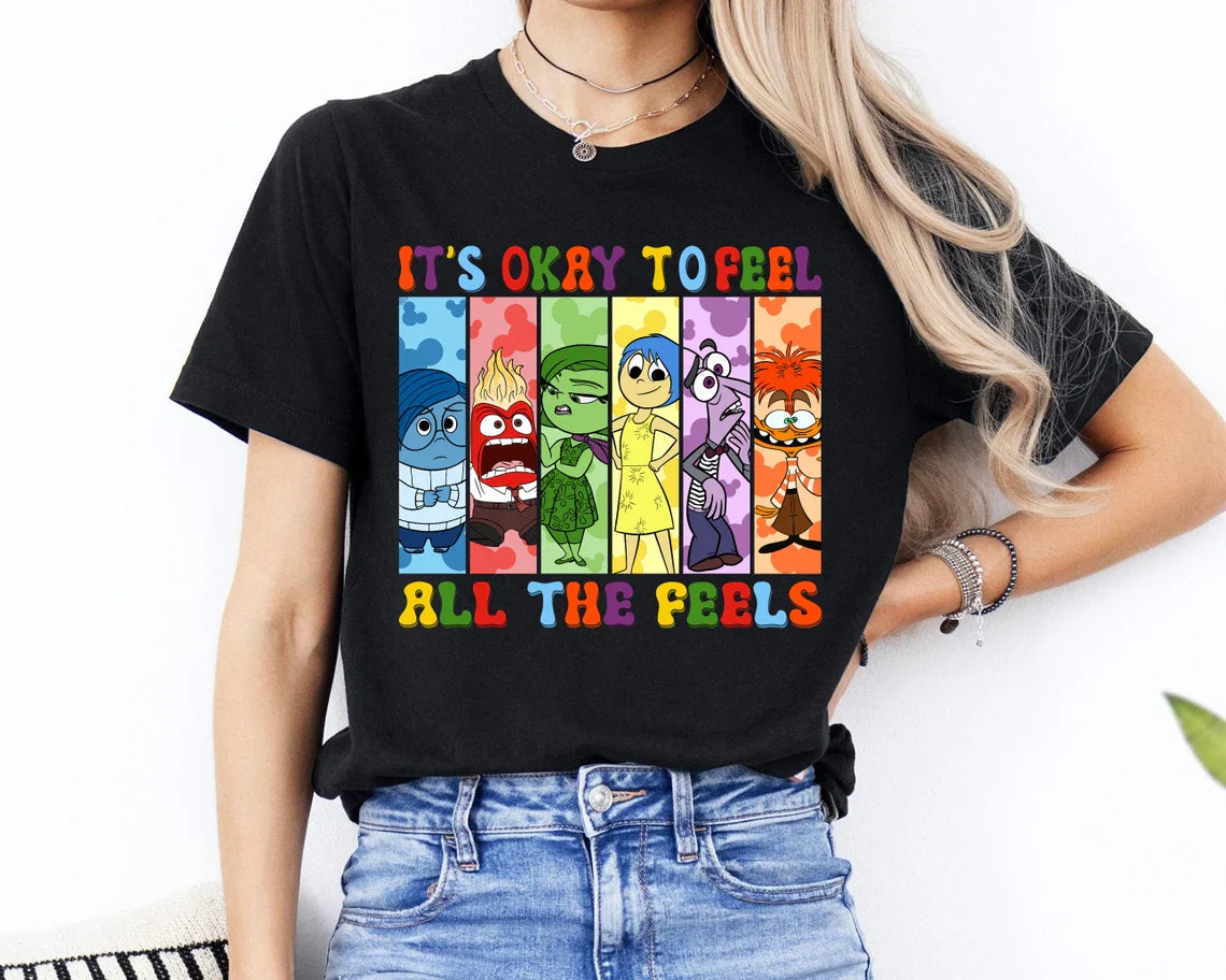 Personalized 'It's Okay to Feel All the Feels' T-Shirt