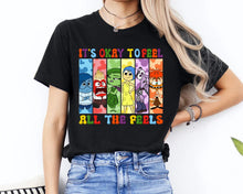 Load image into Gallery viewer, Personalized &#39;It&#39;s Okay to Feel All the Feels&#39; T-Shirt
